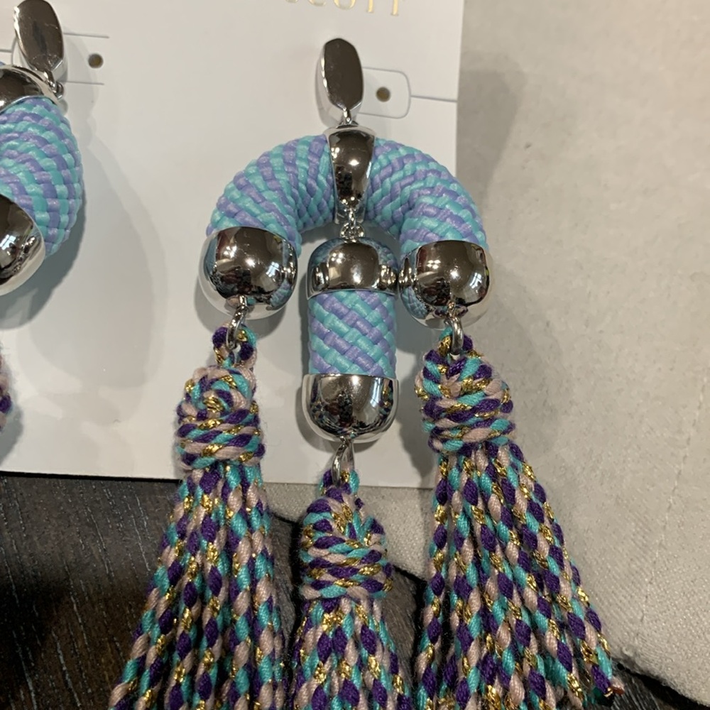 Kendra Scott Masie Tassel Statement Earrings NWOT - Picture 2 of 6